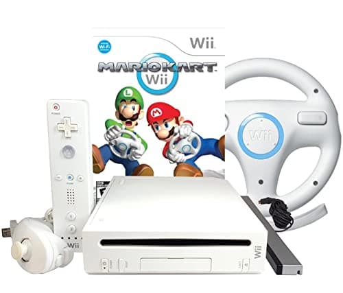 Image of Nintendo Wii Console & Mario Kart Bundle MarioKart