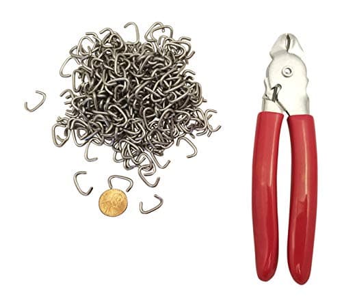 Image of Professional Heavy Duty Hog Ring Pliers (with 1/2 Stainless Steel Hog Rings)