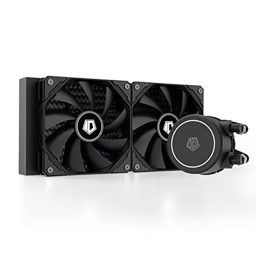 Image of ID-COOLING FROSTFLOW X 240 CPU Water Cooler AIO Cooler 240mm CPU Liquid Cooler White LED 2x120mm PWM Fans, Intel 1700/1200/115X, AMD AM5/AM4, Black