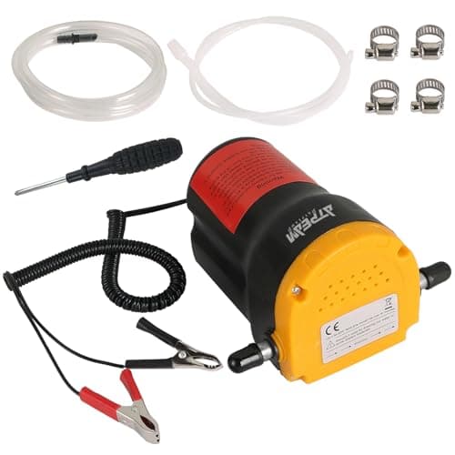 Image of ATPEAM 12V 60W Oil Change Pump Extractor, Oil/Diesel Fluid Pump Extractor Scavenge Oil Change Pump Transfer