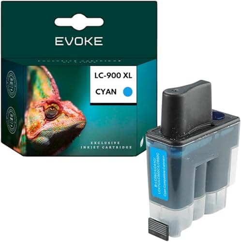 Image of EVOKE LC900 Ink Compatible with Brother DCP-110C DCP115C MFC410CN Blue (Cyan) 500 Pages 15ml