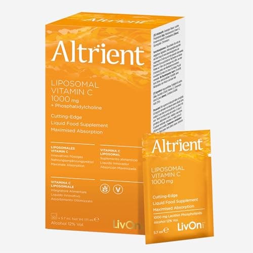 Image of Altrient Liposomal Vitamin C | 1000 mg High Absorption Liquid Sachets | 30 Servings | Suitable for Vegans