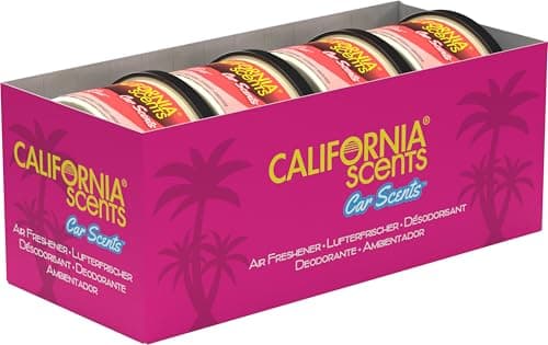 Image of California Scents, Car Air Fresheners Can, Sonoma Sunrise Car Scent, Pack of 4, Long-Lasting Fragrance, Eliminates Odour