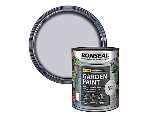 Image of Ronseal Garden Paint Pewter Grey 750ml