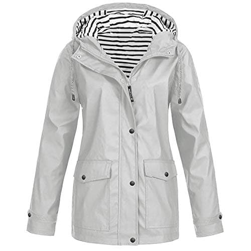 Image of BOTCAM Women's Rain Jacket Lined Warm Rain Parka with Fleece Long Hooded Jacket Lightweight Outdoor Jacket Waterproof Breathable Windproof 3in1 Functional Jacket Parka Women's Mountain Jacket