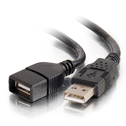 Image of C2G/Cables to Go 52108 3m USB 2.0 A Male to A Female Extension Cable - Black (9.8ft)