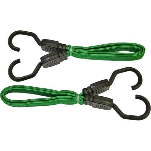 Image of Faithfull TDBUNG24 61cm 24-inch Flat Bungee Cord - Green