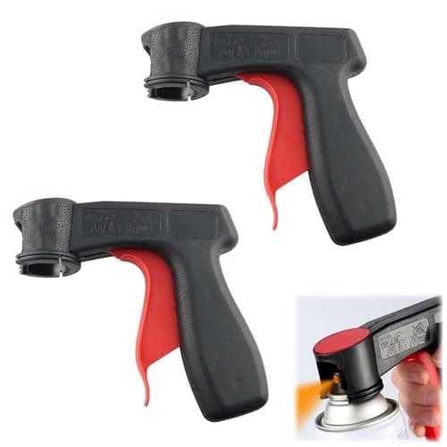 Image of 2 Pack Universal Spray Can Trigger Grip Handle - Aerosol Paint Gun with Pistol Adapter - Paint Sprayer Tool