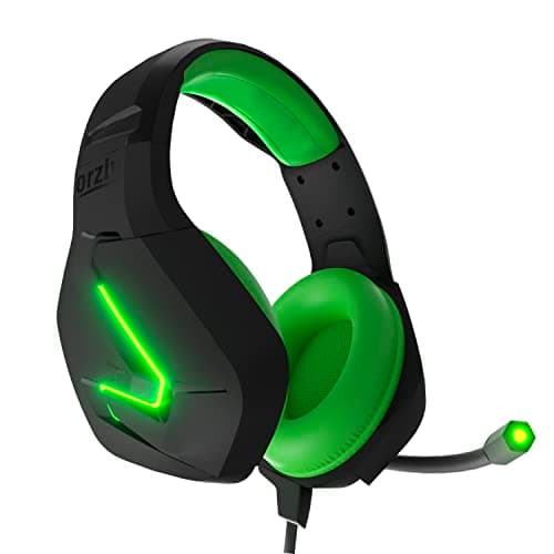 Image of Orzly Gaming Headset (Green) for PC and Gaming Consoles PS5, PS4, XBOX SERIES X | S, XBOX ONE, Nintendo Switch & Google Stadia Stereo sound with noise cancelling mic - Hornet RXH-20 Sagano Edition