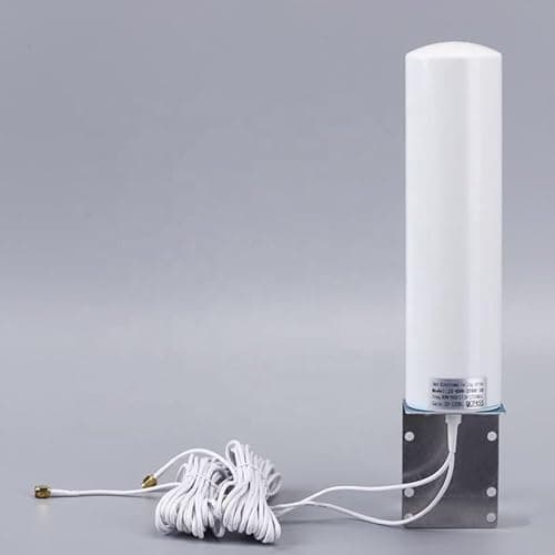 Image of External High Gain 4G LTE Antenna 10–12dBi – Outdoor Omni Directional Signal Booster for Router, SMA Connector, Waterproof Long Range Antenna for 2G 3G 4G Routers, CCTV & IoT - 1*1 5m SMA male cable