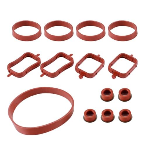 Image of Orivin Intake Manifold Gaskets Intake Manifold Seals Seals Repair Kit 14pcs/Set Inlet Replacement for M57 M47 E87 E46 E90 E91 E92 E93，99072C