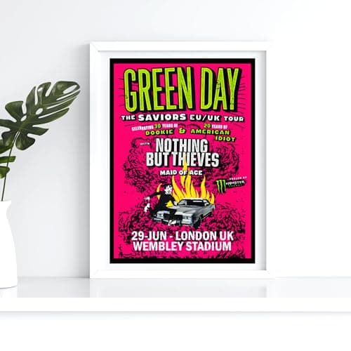 Image of Nothing But Thieves Green-Day Concert Album Music A4 Wall Art Print – Unframed Poster Concert Festival Glossy Artwork Unique Home Décor Gift Bedroom Mancave Britpop
