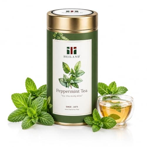 Image of Heiland Peppermint Tea 100g – Premium Loose Leaf Herbal Tea, 100% Natural, Caffeine-Free Mint Tea, Refreshing & Aromatic Flavor, Ideal for Hot & Iced Beverages