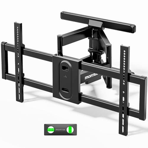 Image of monTEK TV Wall Bracket for 43–95 Inch Flat & Curved TVs up to 60kg, Tilt and Swivel TV Bracket, Max VESA 800x400