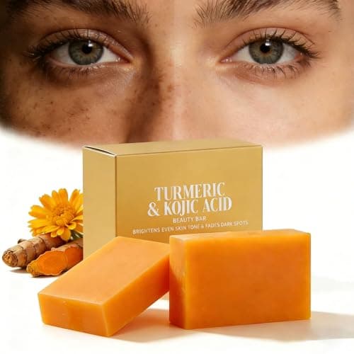 Image of Korabalm — korabalm turmeric & kojic acid soap, Acne Scars, Hyperpigmentation & Even Tone Natural Cleansing Bar for Face and Body, Gentle Hydrating Lather for Daily Skincare Routine (2PCS)