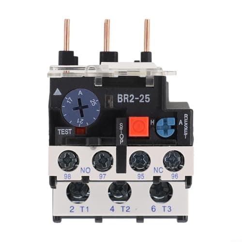 Image of NR2 25 Thermal Overload Relay For 3 Phase AC Motors, Overload And Phase Loss For Protection With Adjustable Current Range And Reliable Performance(17-25 Amp)