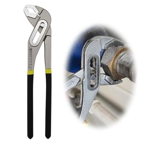 Image of XxinXrong Professional 250mm Quick-Adjust Water Pump Pliers - High Grip Groove Joint Plumbing Tool with Comfort-Grip Handle, Chrome Vanadium Steel & Anti-Slip Design for Secure Handling