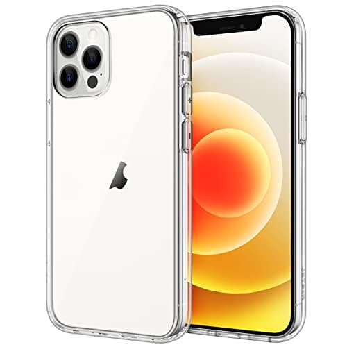 Image of JETech Case for iPhone 12/12 Pro 6.1-Inch, Non-Yellowing Shockproof Phone Bumper Cover, Anti-Scratch Clear Back (Clear)