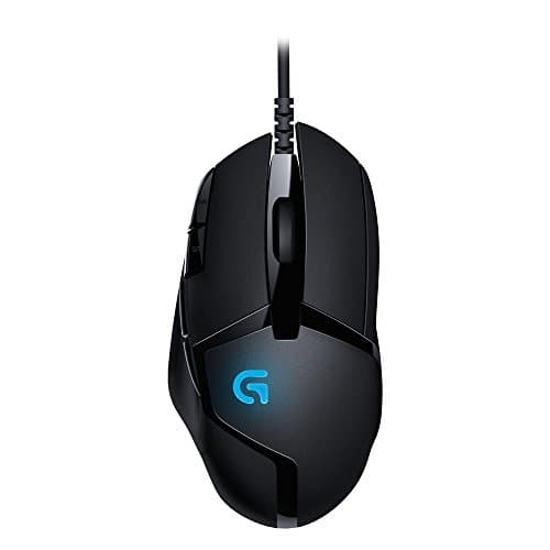 Image of Logitech G402 Hyperion Fury Wired Gaming Mouse, 4,000 DPI, Lightweight, 8 Programmable Buttons, DPI Switch Button, Compatible With PC/Mac - Black