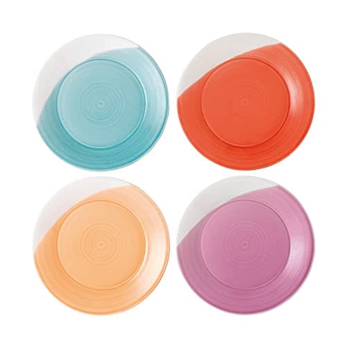 Image of Royal Doulton Side Plates - 1815 Bright Collection - Porcelain Plate Set of 4 - Large Plates Ideal for Breakfast, Lunch & Dinner - Better Heat Retention, 23cm Each, Brights
