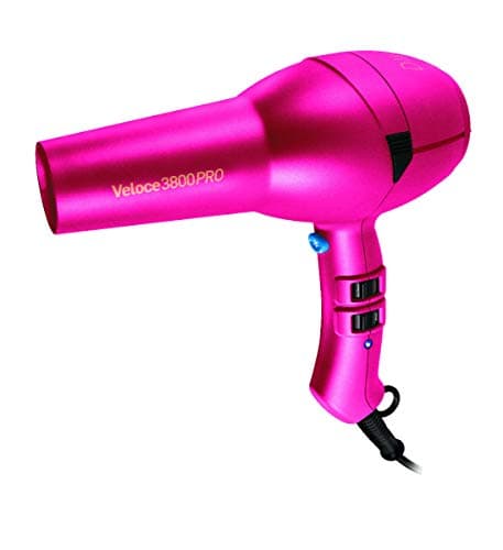 Image of Diva Pro Styling Veloce 3800 Pro Dryer, Pink - 2200W Professional Hairdryer with Ionic Conditioning EDT106