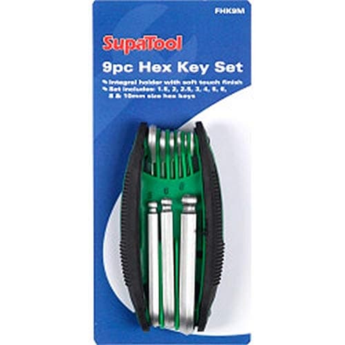 Image of STX_342152 SupaTool Hex Key Set with Integral Holder 8 Piece (FHK9M)