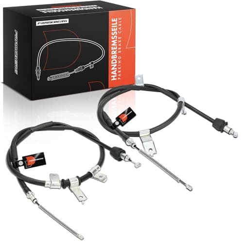 Image of Frankberg 2x Handbrake Cable Rear Left Right Compatible with Picanto SA 1.0L 1.1L 2004-2011 Replace# 5976007010