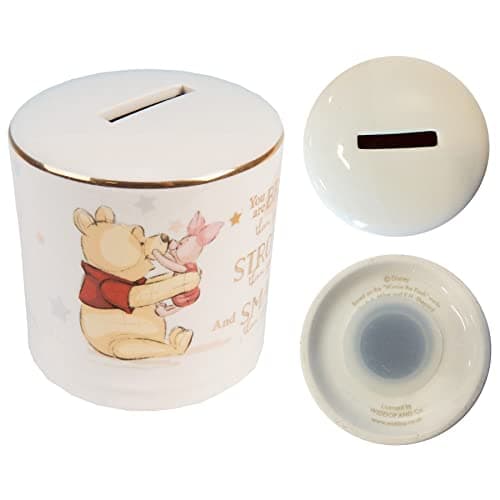 Image of Disney Winnie the Pooh Money Bank Magical Beginnings Ceramic Money Box Bank - 1209