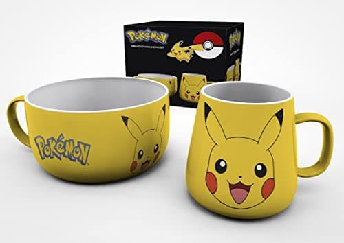 Image of Pokémon Pikachu Mug & Bowl Breakfast Set