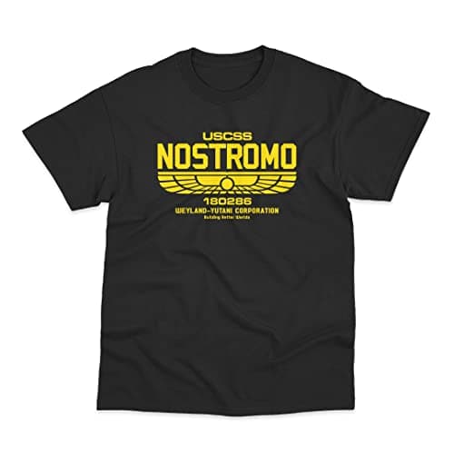 Image of USCSS Nostromo Weyland Yutani Inspired by Alien T-Shirt (M) Black