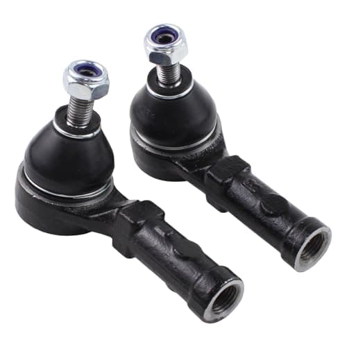 Image of Front Left and Right Outer Track Tie Rod Ends with Nuts for Ni-ssan Micra K12 Renault Clio mk2 mk3 Kangoo Modus Megane Scenic mk1 Thalia Twingo mk1 mk2 mk3 Wind Sm-art Forfour Fortwo 1998-Onwards
