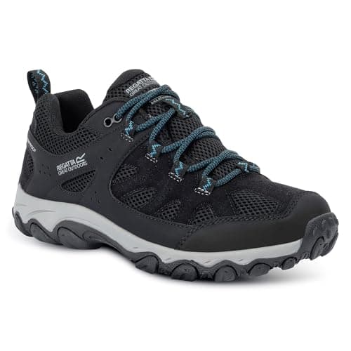 Image of Regatta Womens Edgepoint IV Low Walking Shoes Water Resistant Cushioned Hiking Footwear
