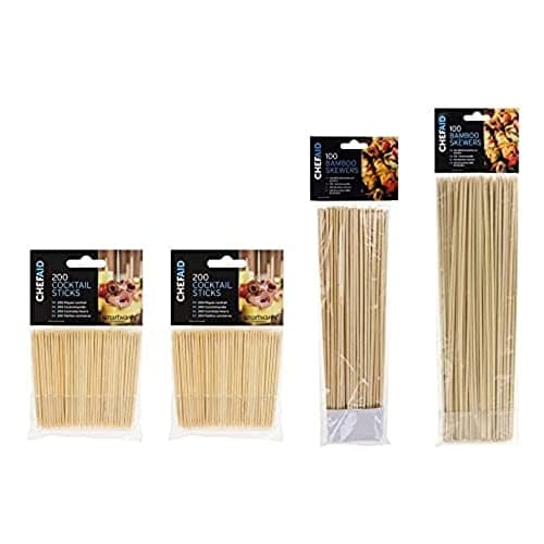 Image of Chef Aid 61E41404 Bamboo Skewers, Light Brown