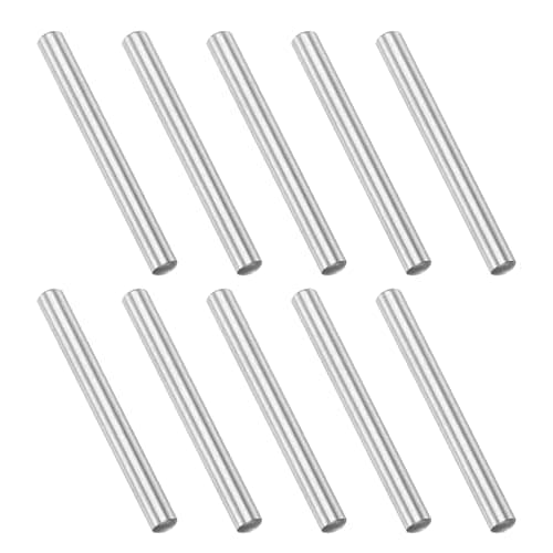 Image of PATIKIL 10 Pcs Carbon Steel Dowel Pins, 1/16" x 5/8" Round Metal Rods Linear Rail Rod Shaft Solid Bar Stock for Pegs Support Shelves DIY Craft Shaft Model Car Gear