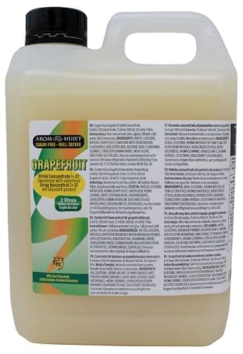 Image of 2 Litres Grapefruit Concentrate - Makes 66 Litres Drink - Mixing Ratio 1:32 – Zero Sugar & Highly Concentrated – Grapefruit Syrup Flavour Ready To Drink