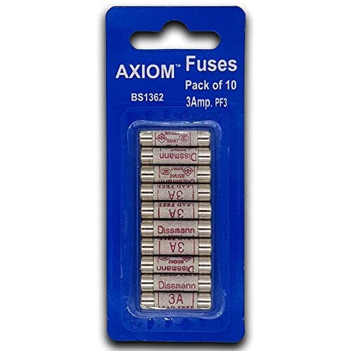 Image of 3 AMP Domestic 240V Household Mains Plug Fuse Electrical Cartridge Fuses 10 Pack