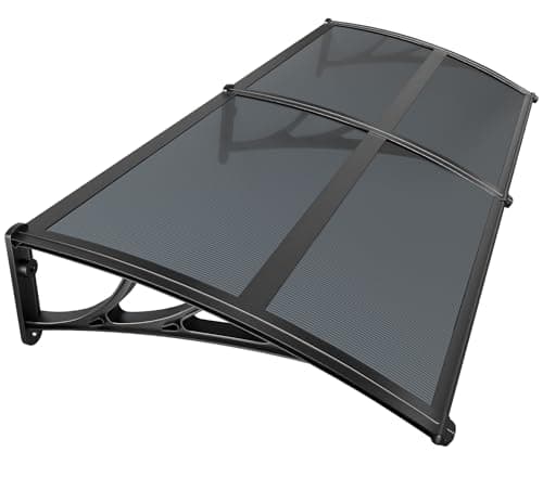Image of VOUNOT Front Door Canopy Outdoor Awning, Rain Shelter for Back Door, Porch, Patio, Window, 200 x 80 cm, Anthracite
