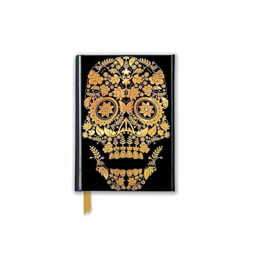 Image of Gold Sugar Skull (Foiled Pocket Journal) (Flame Tree Pocket Notebooks)