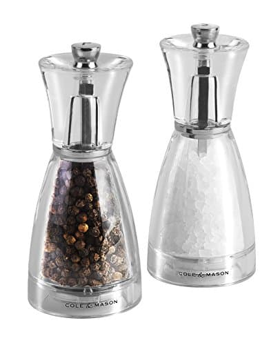 Image of Cole & Mason Precision Grind 12.5 cm Pina Acrylic Salt & Pepper Mill Gift Set