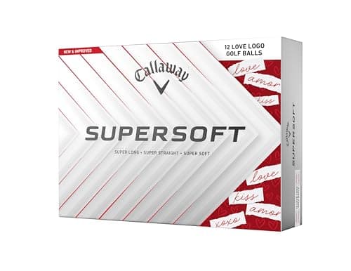 Image of Callaway Golf Supersoft Golf Ball 2025, Love Heart Edition