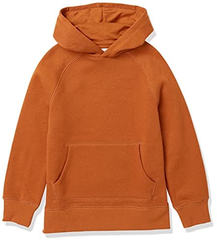 Image of Amazon Essentials Boys' Fleece Sweater Hoodie Sweatshirts, Light Brown, 8 Years