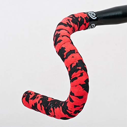 Image of Bike Ribbon Cork Plus Handlebar Tape, Red/Black, One Size