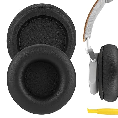 Image of Geekria Replacement Ear Pads for Bang & Olufsen Beoplay H4/ H6/ H7/ H9/ H9i/ HX, Portal Headphones Ear Cushions, Repair Parts with Video Guide (Black/No Plastic Clip)