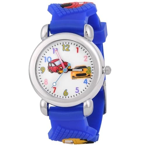 Image of OFFCUP Kids Watch, 3D Cute Cartoon Toy Watches, Silicone Band Wrist Watches for Kids, Analogue Quartz Watch Gift for Boys and Girls Age 3-11 Years Old