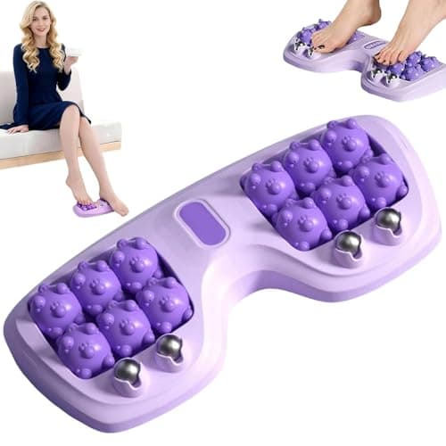 Image of Portable Dual Foot Massage Roller, Foot Massager Roller for Plantar Fasciitis Massager, Relaxation & Walking Gifts for Women & Men, Stress Relief Muscle Massage Tool for Home and Office Use