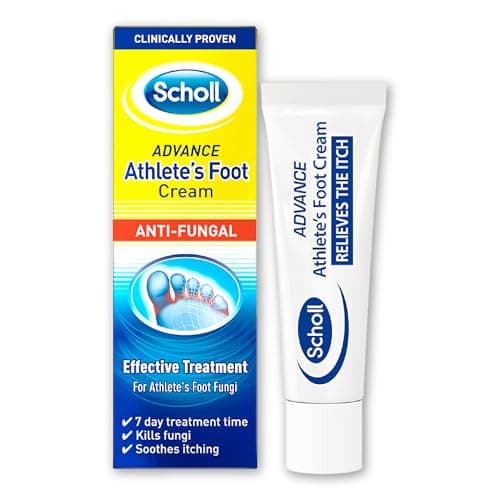 Image of Scholl Advance Athlete's Foot Cream, 15g - Antifungal Treatment Cream for Athlete's Foot, Kills The Fungi That Cause Athlete's Foot