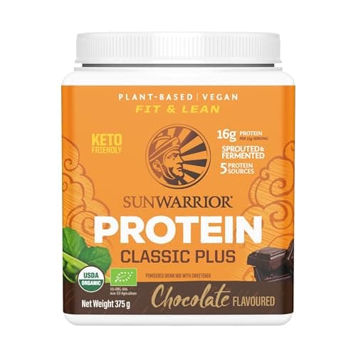 Image of Sunwarrior Vegan Protein Powder Organic Plant-Based Protein | BCAA Amino Acids Hemp Seed Plant Protein | Soy Free Dairy Free Gluten Free Synthetic Free Non-GMO | Vanilla 30 Servings | Warrior Blend