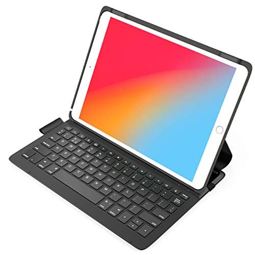 Image of Inateck Keyboard Case for iPad 2021 9th/2020 8th/2019 7th Gen 10.2 Inch, iPad Air 3/Pro 10.5 Inch, Ultra Slim, UK Layout, BK2006