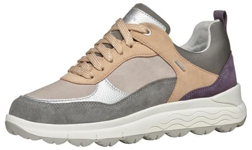 Image of Geox Women's D Spherica 4x4 B ABX Trainers, Dk Grey Dk Purple, 7 UK