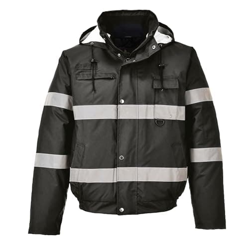 Image of Portwest Iona Lite Bomber Jacket, Color: Black, Size: 3 XL, S434BKRXXXL